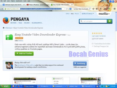 ScreenShoot  BocahGenius
